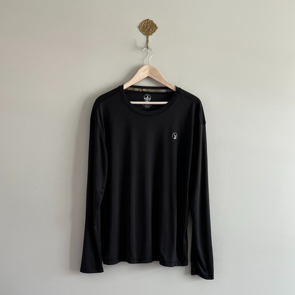 Southern Legends Performance Long Sleeve Shirt Men’s Large Black Logo Tee